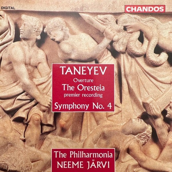 TANEYEV Oresteia & symphony no. 4 CD JÄRVI CHANDOS ZGAN, Ophalen of Verzenden, Romantiek, Zo goed als nieuw, Orkest of Ballet