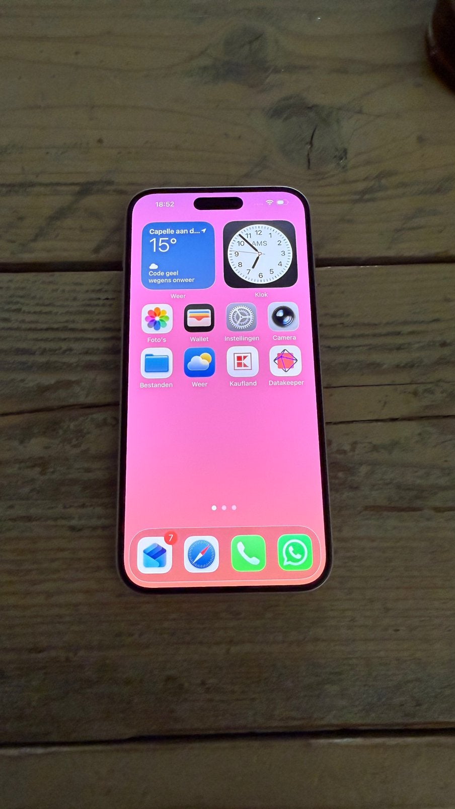 iPhone 15 Pus 128 GB Roze, Telecommunicatie, Mobiele telefoons | Apple iPhone, 128 GB, Ophalen of Verzenden, Zo goed als nieuw