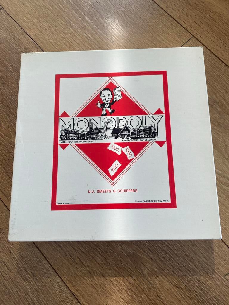 Vintage Monopoly Bordspel - N.V. Smeets & Schippers, Drie of vier spelers, Ophalen of Verzenden, Gebruikt