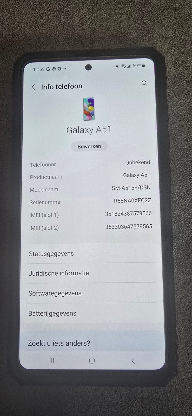 Samsung Galaxy A51 128GB, Blauw, Touchscreen, Ophalen of Verzenden, Zo goed als nieuw