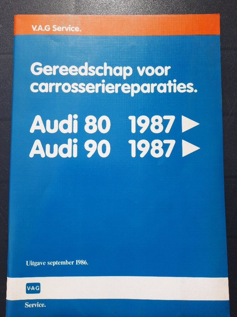 Audi 80 B3 dealer werkplaatsboek Carrosserie reparaties, Ophalen of Verzenden, Gelezen, Audi