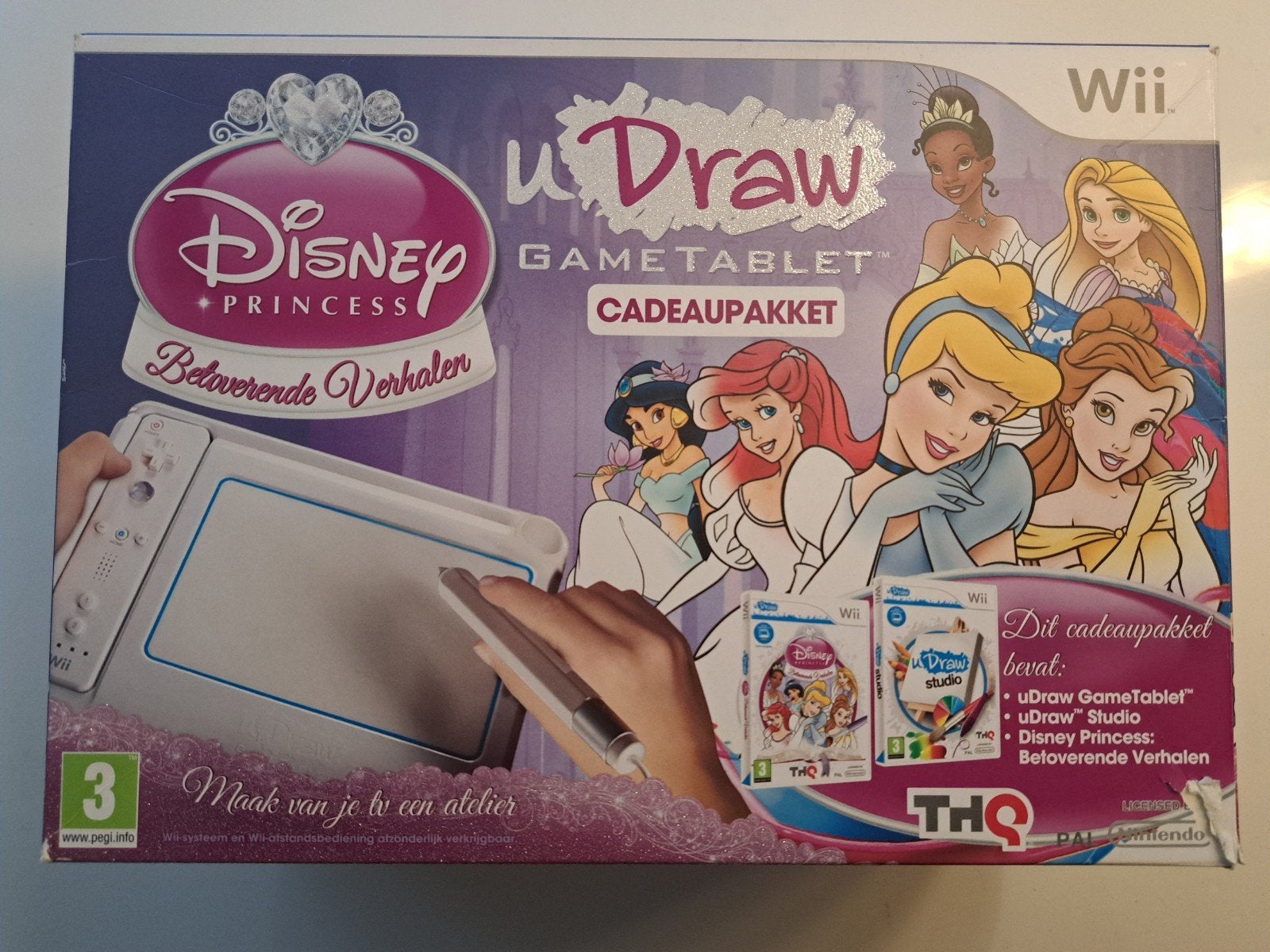 Wii U-Draw game tablet. Disney Cadeaupakket met 3 spellen., Avontuur en Actie, 1 speler, Ophalen of Verzenden, Zo goed als nieuw