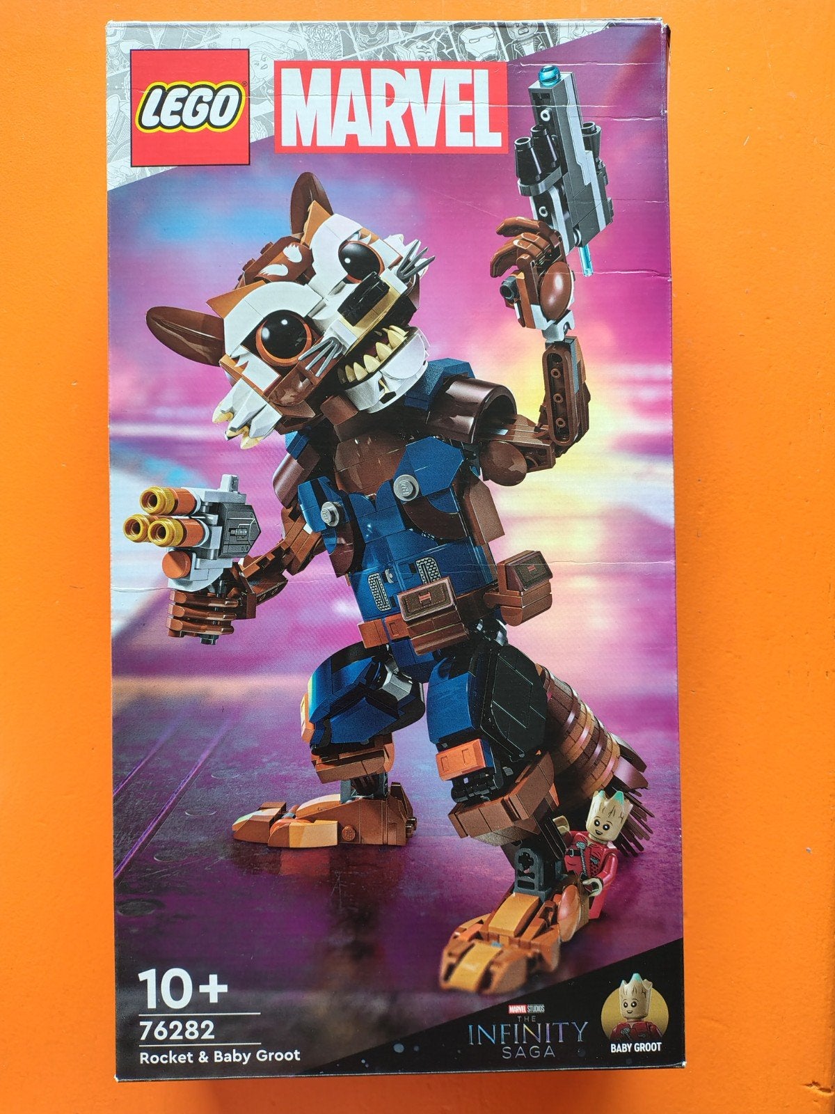 LEGO Marvel Rocket & Baby Groot (76282) - Compleet, Ophalen of Verzenden, Zo goed als nieuw