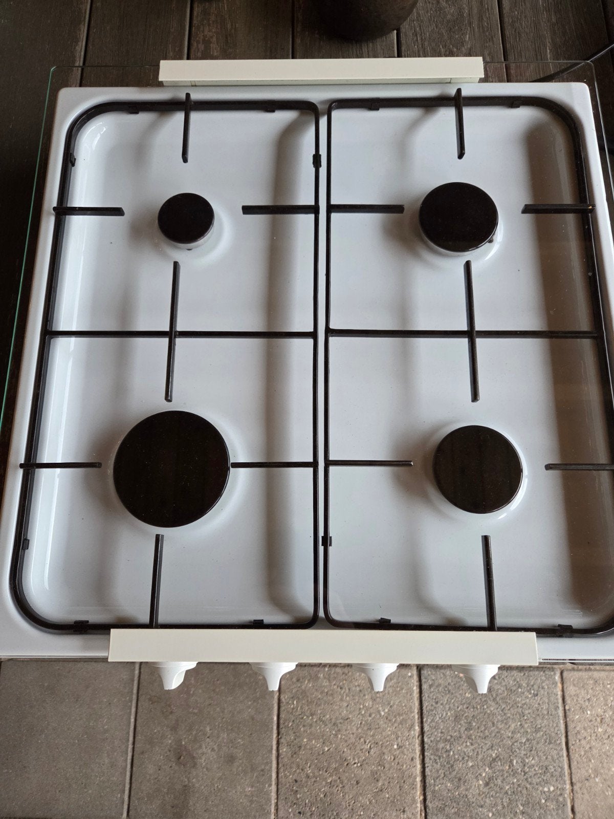 Te koop 4 pits Pelgrim gasstel met electrische ontsteking., Witgoed en Apparatuur, Kookplaten, Ophalen, Gebruikt, 4 kookzones