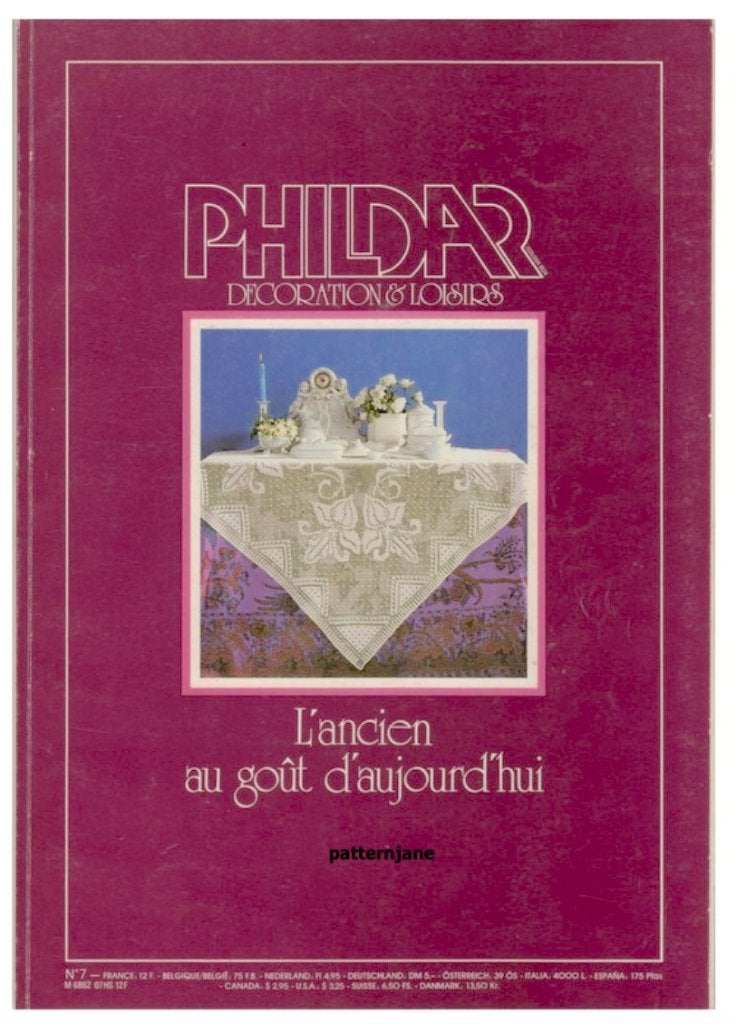PHILDAR Hobbyboek nr 7  handwerkjes van toen - nu weer in., Verzenden, Gebruikt, Breien of Haken, Patroon of Boek