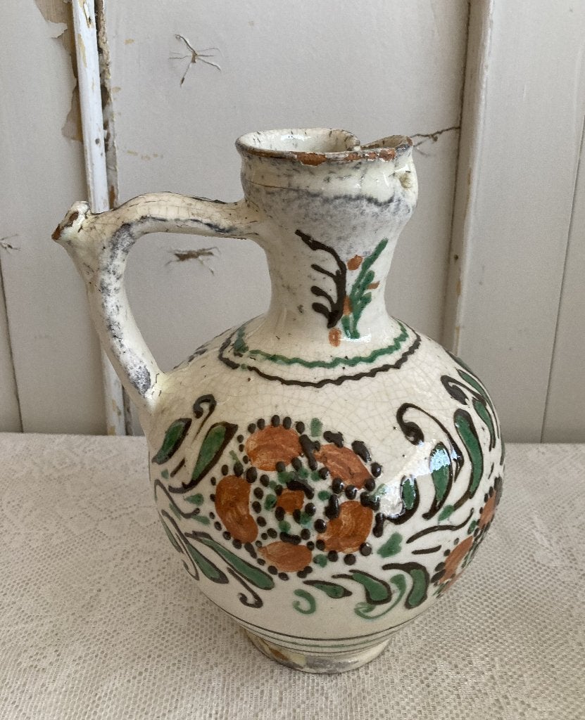 Brocante Hongaarse waterkan - kruik - kruikje - kannetje, Ophalen, Meerkleurig, ---, Mediterraans