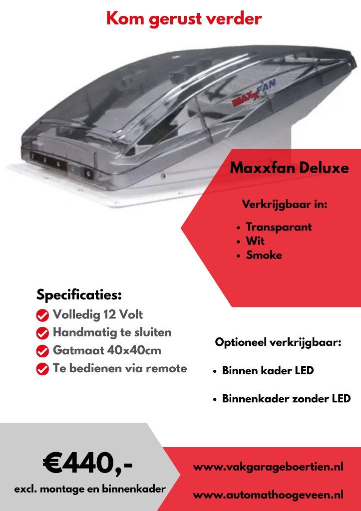 Maxxfan Deluxe Transparant, Ophalen of Verzenden, Nieuw