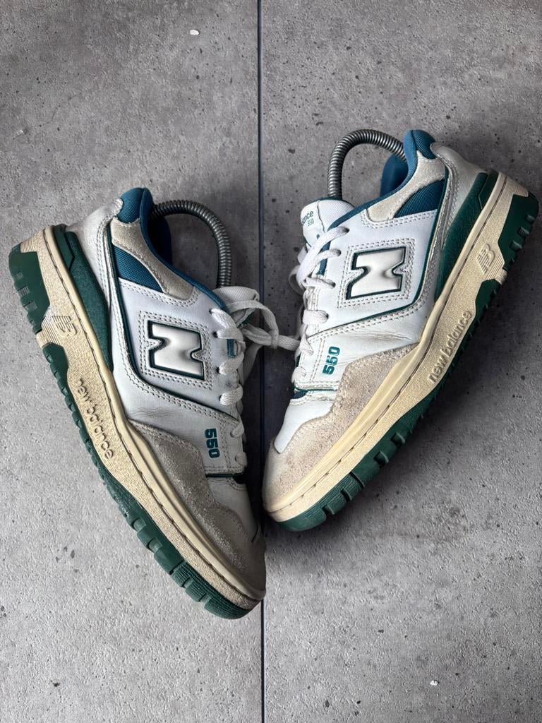New Balance 550 White Green 40, Ophalen of Verzenden, Zo goed als nieuw, Groen, Sneakers of Gympen