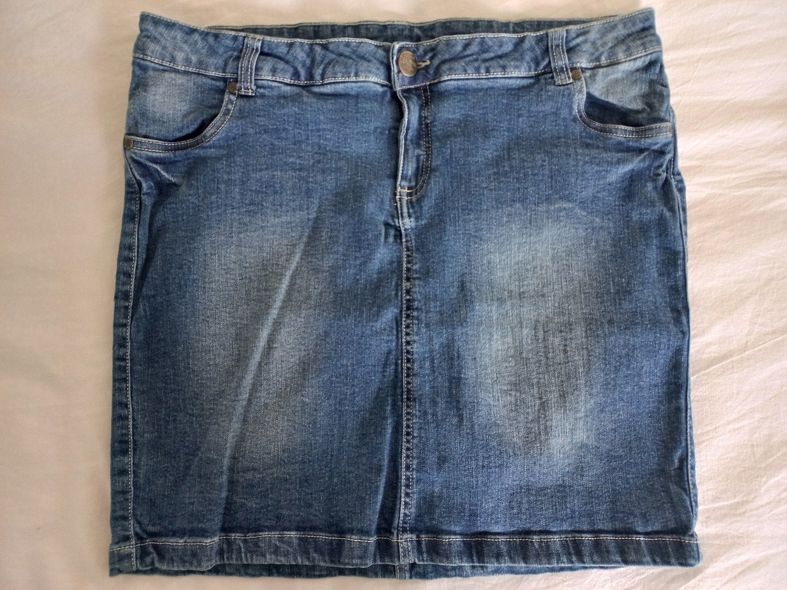 spijkerrok maat XL, Hema, Blauw, Maat 46/48 (XL) of groter, Ophalen of Verzenden, Zo goed als nieuw