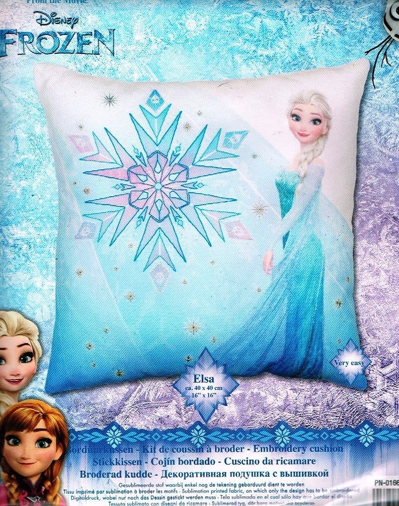 Cado koopje FROZEN voorbedrukt borduurpakket kussen, elsa, Ophalen of Verzenden, Nieuw, Handborduren, Borduurpakket