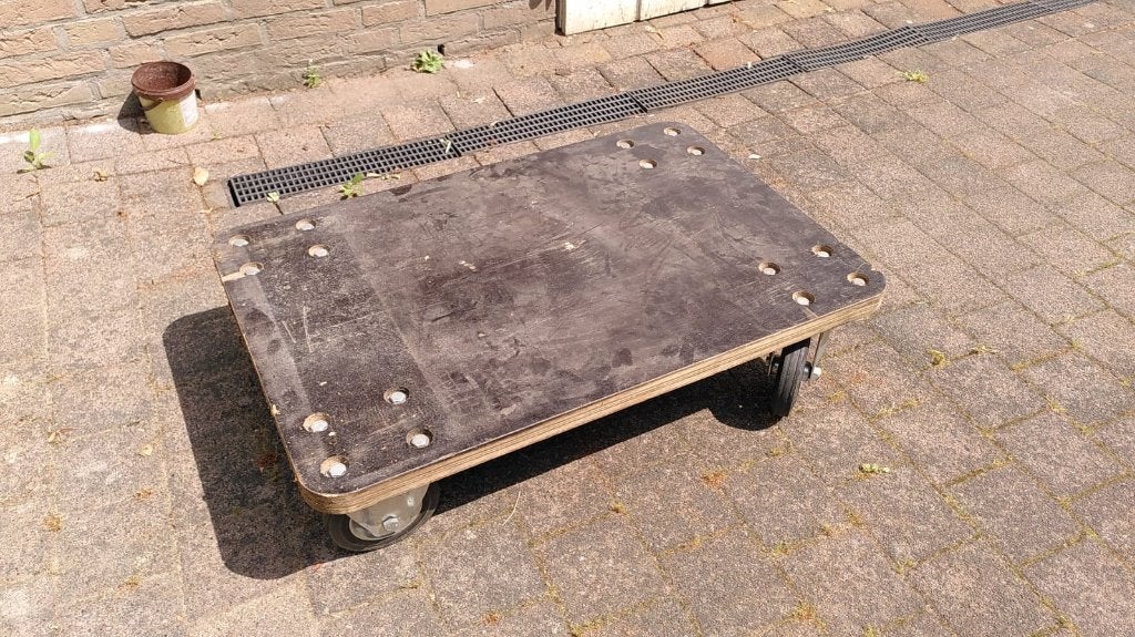 Rolplateau, onderwagen, trolley, transportkar, 100 liter of meer, Ophalen, Gebruikt, Transportkar