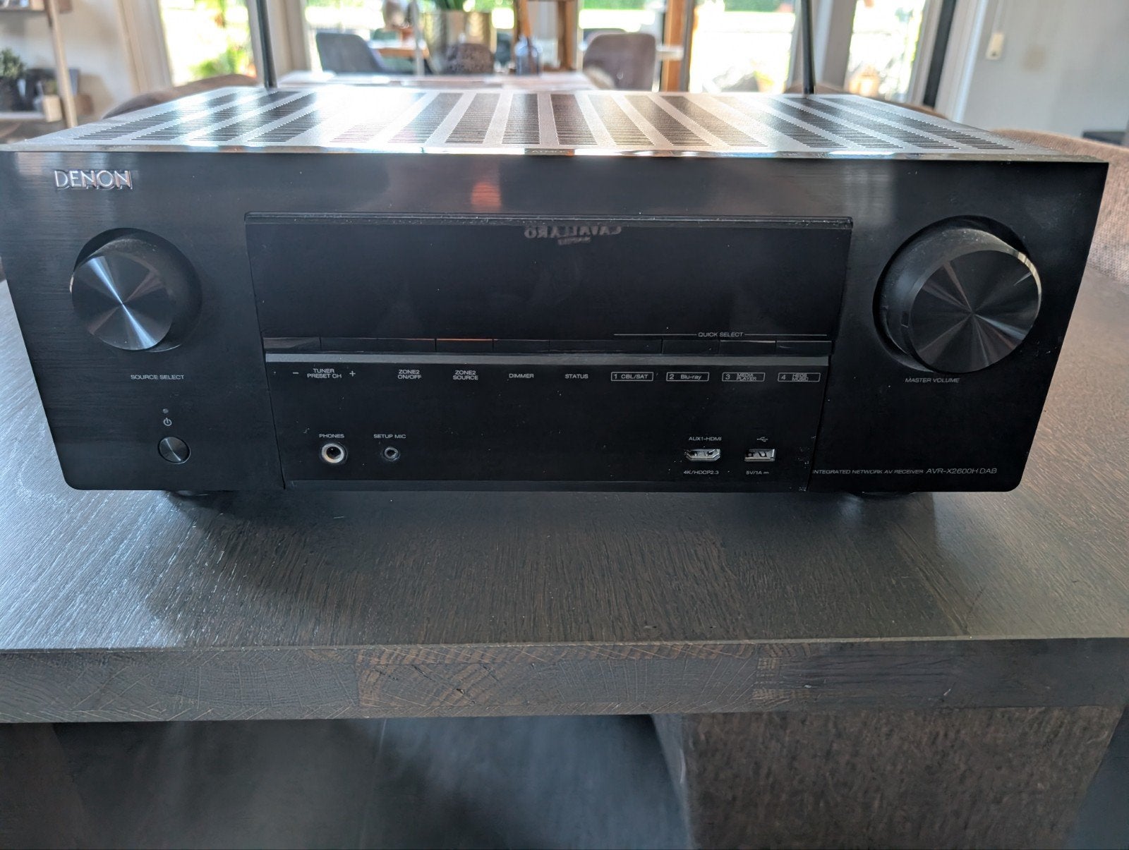 Denon AVR-X2600H DAB 7.2-kanaals AV-receiver, Denon, Ophalen of Verzenden, Zo goed als nieuw, 120 watt of meer