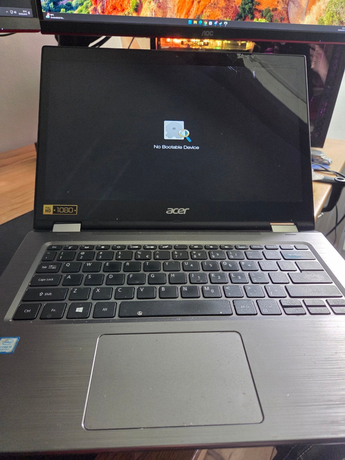 Acer Spin 3 SP314-51-503D i5 8e 8GB RAM Touchscreen (Scherm, Computers en Software, Windows Laptops, Gebruikt, HDD, 2 tot 3 Ghz
