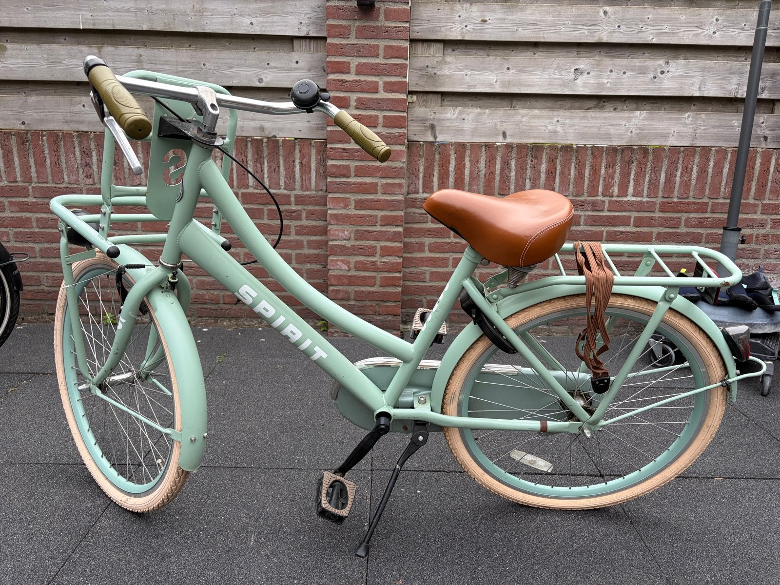 Spirit Cargo meisjesfiets mint groen 24 inch, Ophalen, Terugtraprem, Handrem, Gebruikt