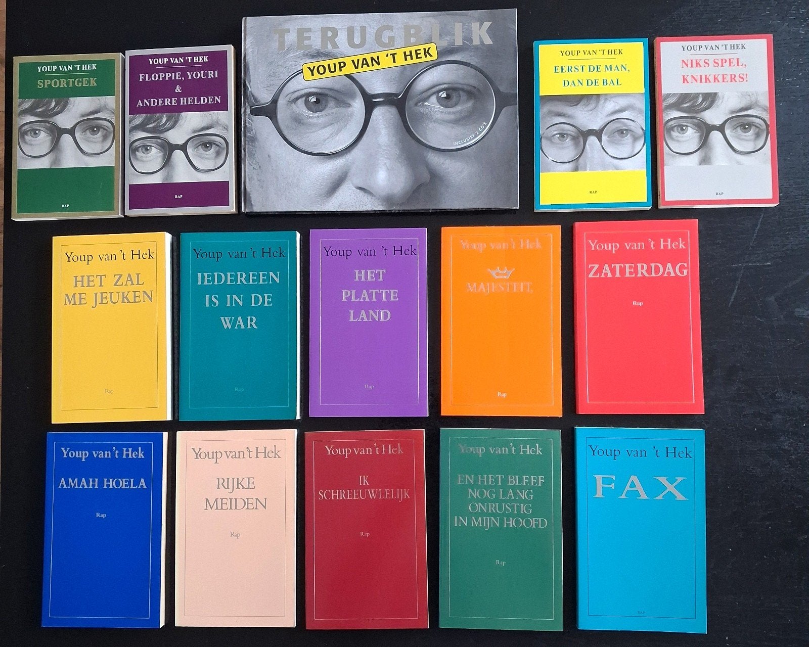 Mooie verzameling Youp van 't Hek boeken., Ophalen of Verzenden, Zo goed als nieuw, Youp van 't Hek, Nederland