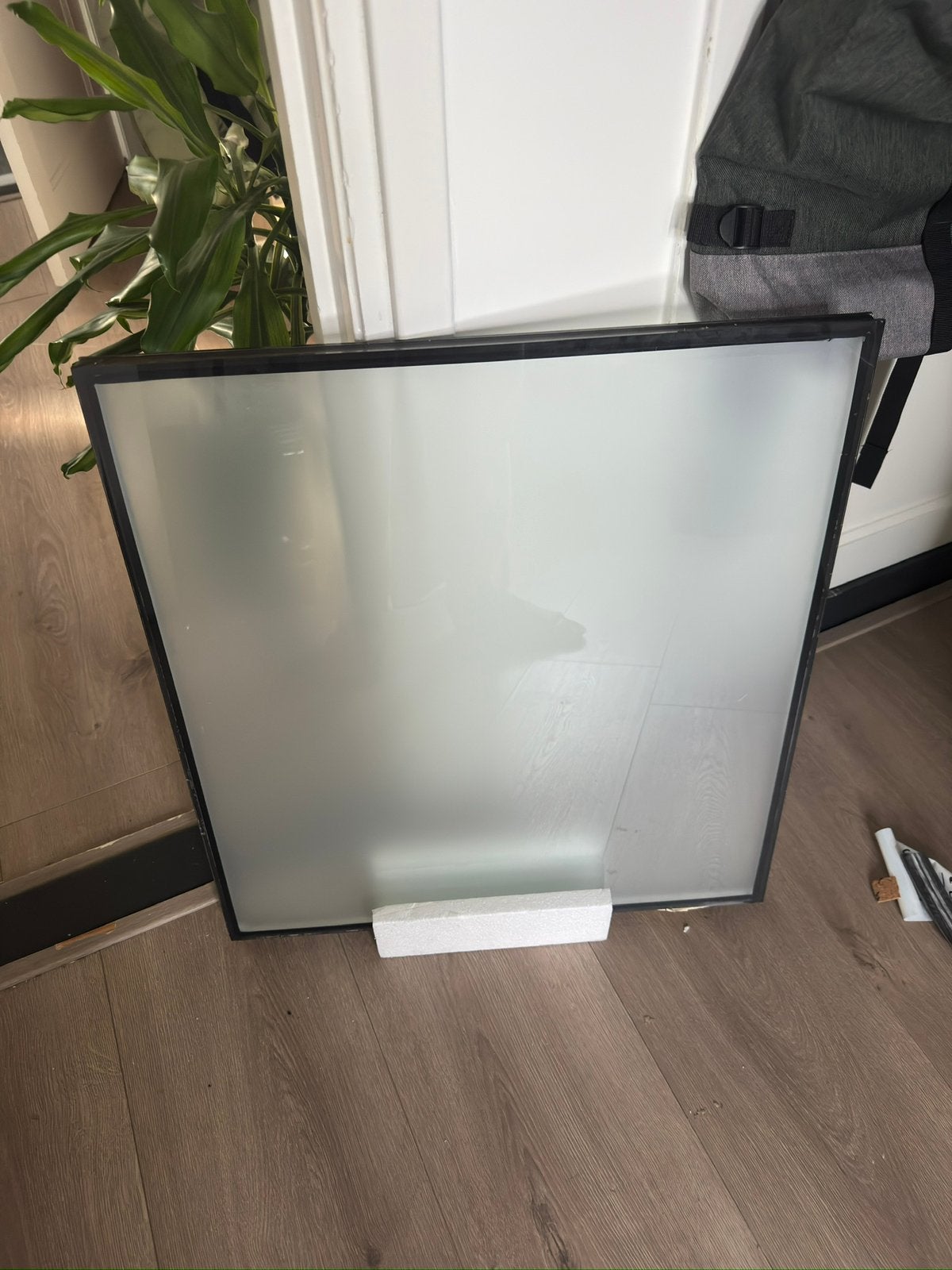 Melk glasraam 57,7 x 62,4, Ophalen, Zo goed als nieuw, Minder dan 80 cm, Gevelraam of Ruit