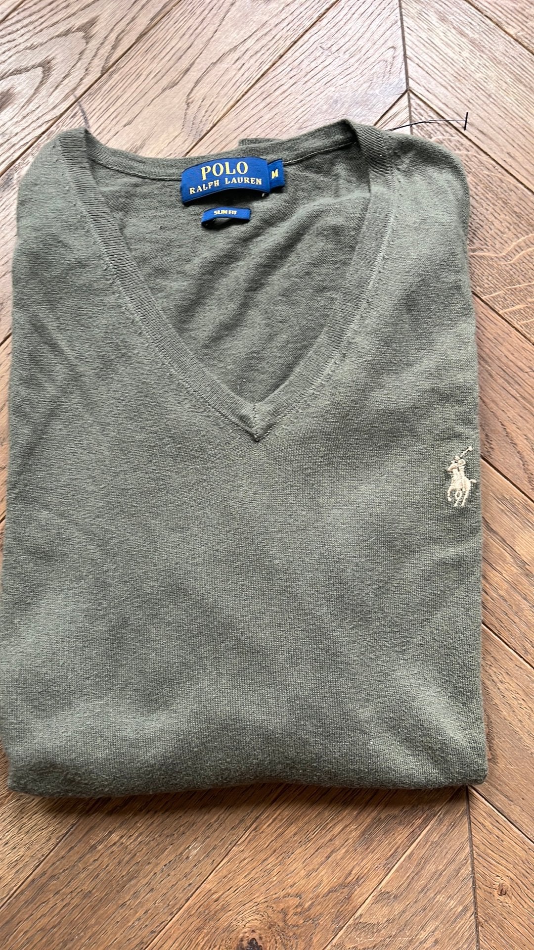 Polo Ralph Lauren Slim Fit V-Neck sweater (Size M), Kleding | Heren, Polo's, Ophalen of Verzenden, Zo goed als nieuw, Maat 48/50 (M)