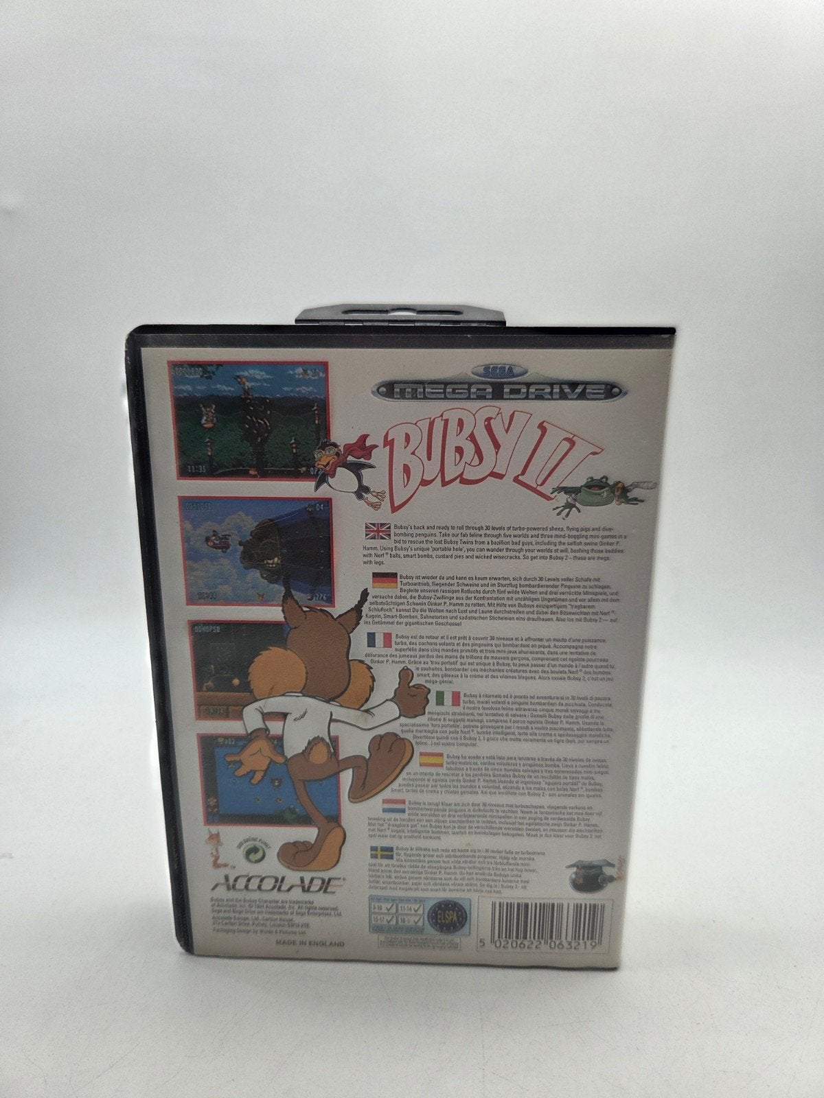 Bubsy II voor Sega Mega Drive - Klassieke Platformer, Gebruikt, Onbekend, raadpleeg de verpakking voor details., Ophalen of Verzenden