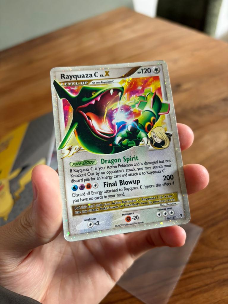 Rayquaza C LV.X, Ophalen of Verzenden, Gebruikt