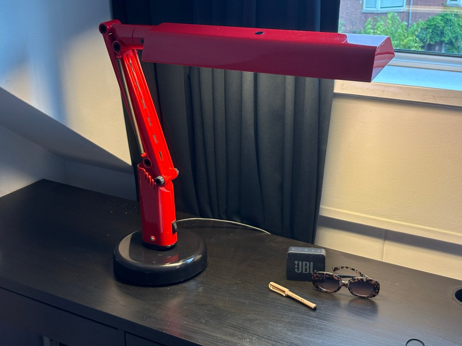 Vintage Fagerhults Lucifer bureaulamp rood - A&E Design, Ophalen, Bureaulamp, Overige merken, Vintage