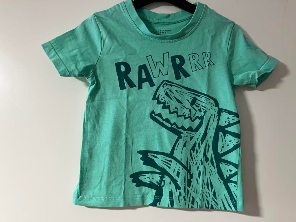 Leuk T-shirt met Dino Print maat 86, Ophalen of Verzenden, Zo goed als nieuw, Jongetje, Shirtje of Longsleeve