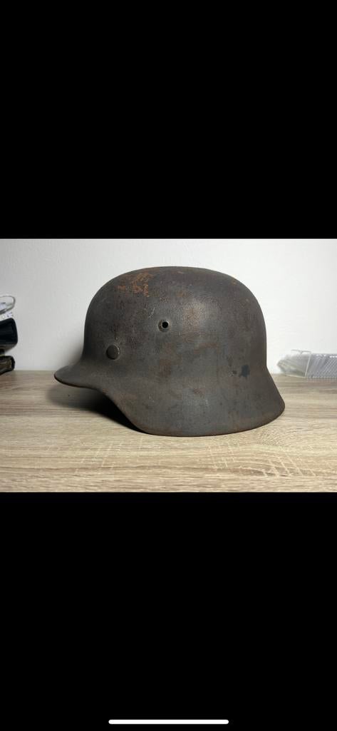 Duitse helm camo m35 sd luftwaffe, Verzamelen, Ophalen of Verzenden, Luchtmacht, Duitsland, Helm of Baret