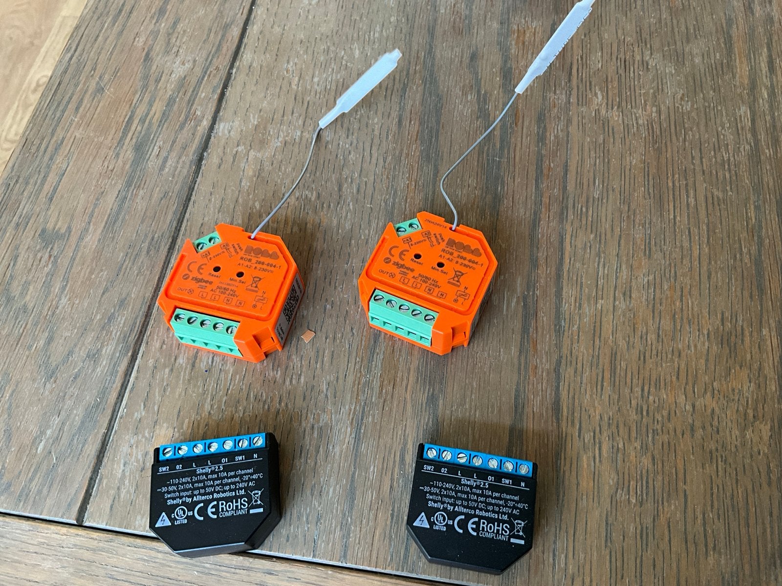 Shelly 2,5 en ROBB SMARRT Dimmer voor Aan-Uit Schakelaar, Ophalen of Verzenden, Gebruikt, Overige merken, Dimmer