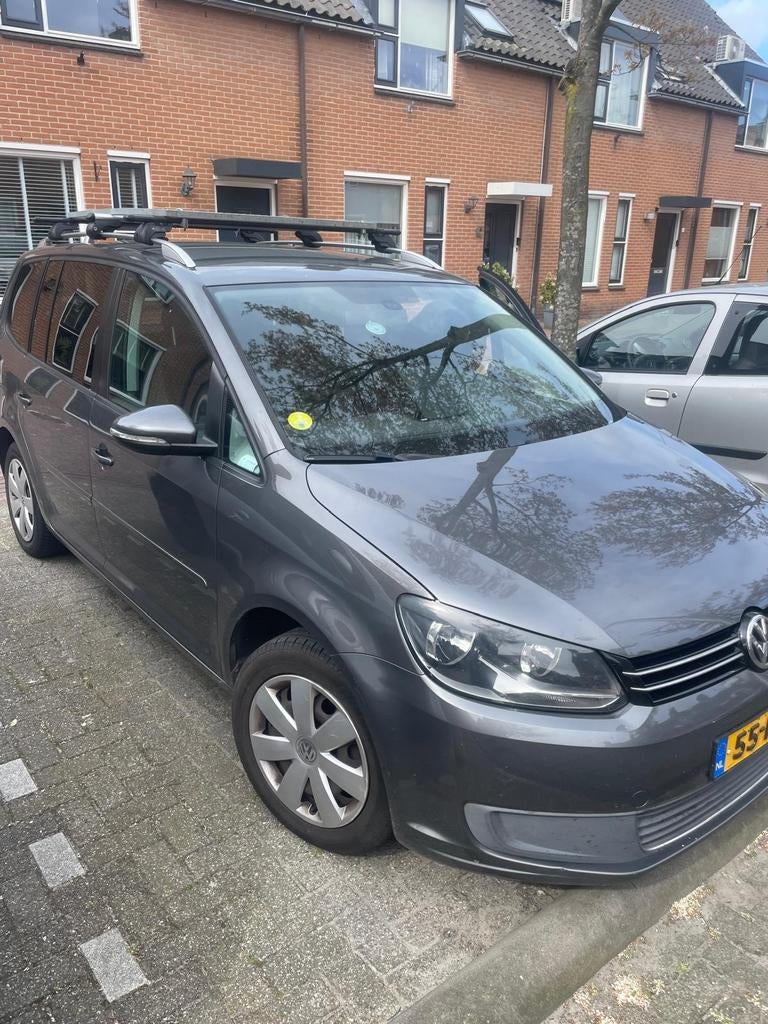 Auto volkswagen touran, Auto's, Zwart, Diesel, Particulier, Zilver of Grijs