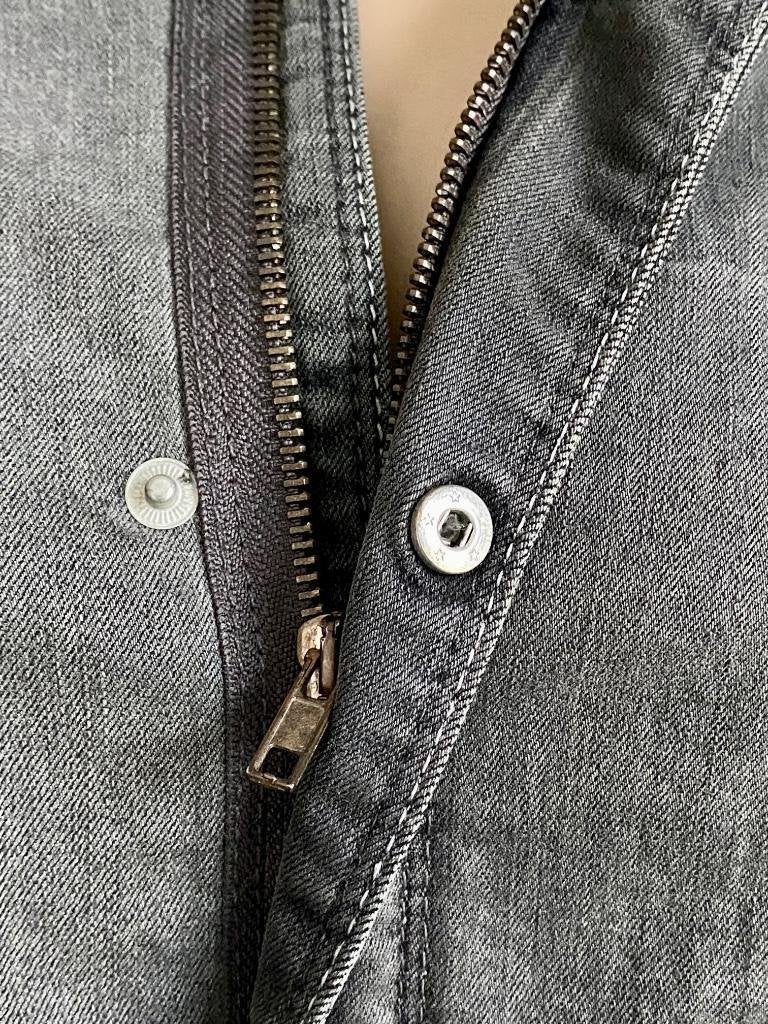 i641 Expresso mt. 38=M spijkerjasje jasje jeans blazer grijs, Kleding | Dames, Maat 38/40 (M), Expresso, Ophalen of Verzenden