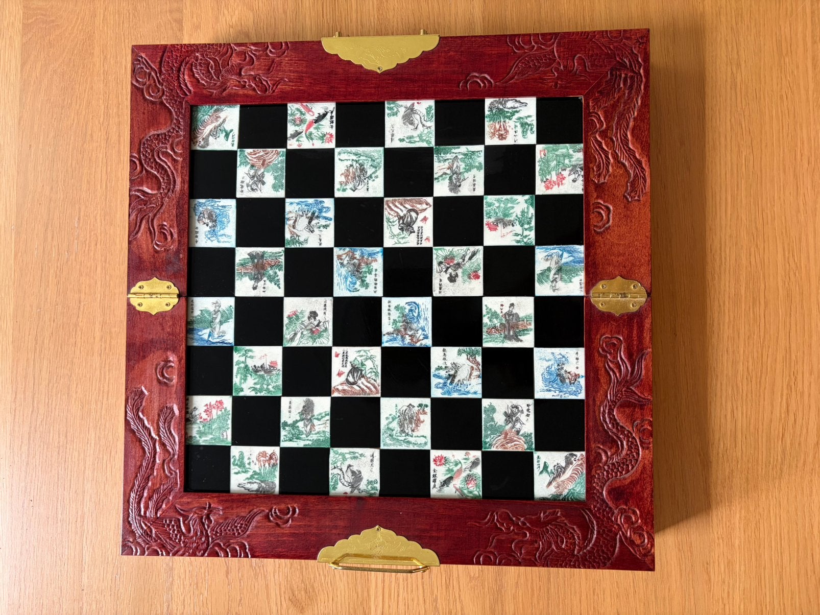 Ongebruikt vintage Chinees schaakspel westerse variant, Een of twee spelers, Ophalen of Verzenden, Nieuw