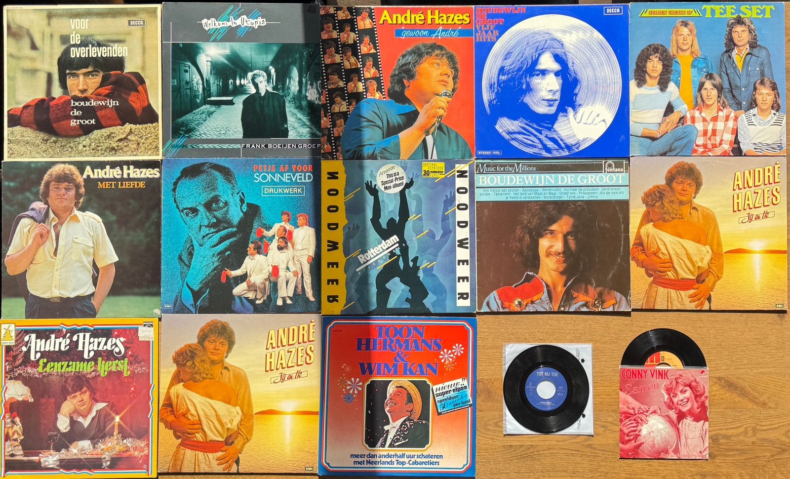 15x Vinyl LP's (Nederpop, Hazes, Boudewijn de Groot), LP, Gebruikt, Ophalen of Verzenden, Pop