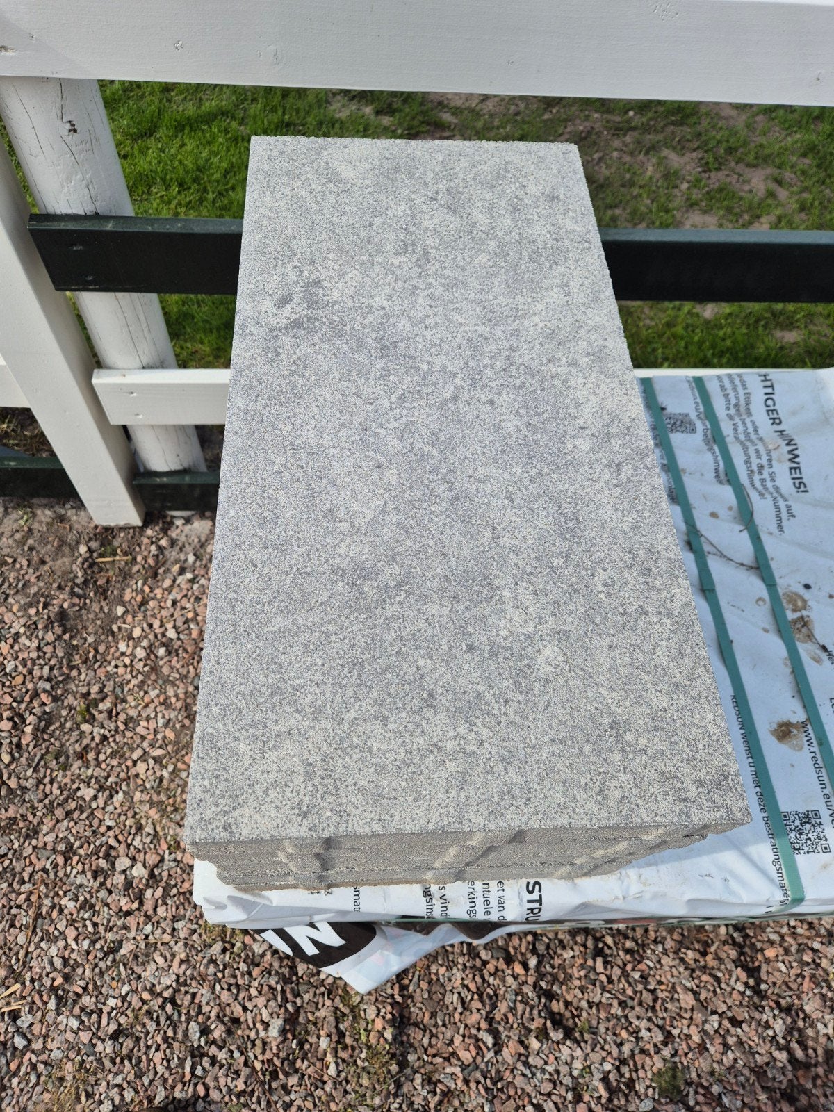 Betontegels 30x60x4 - 11,5 m2 - Brushed Straight River, Tuin en Terras, Tegels en Klinkers, Ophalen, Nieuw, 10 m² of meer, Beton