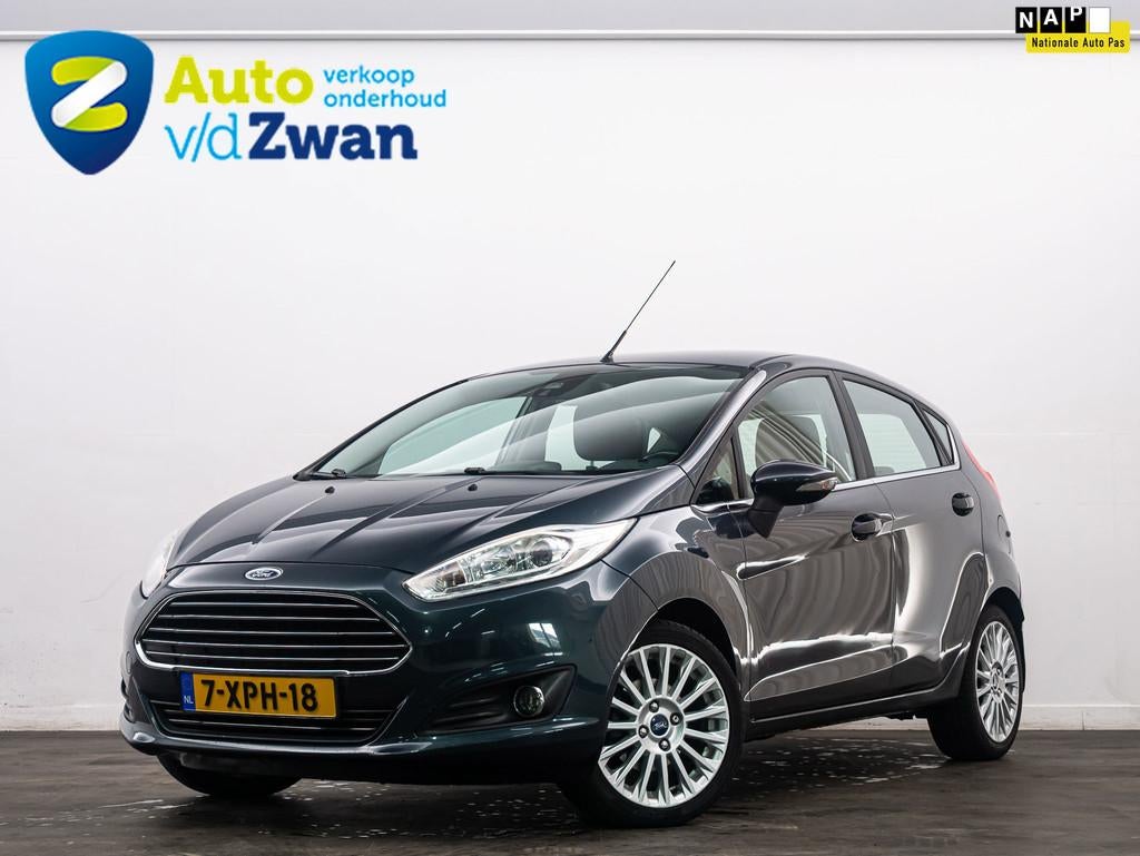 Ford Fiesta 1.0 EcoBoost Titanium Automaat/Navi/Cruise/Clima, Euro 5, Zwart, Origineel Nederlands, Bedrijf