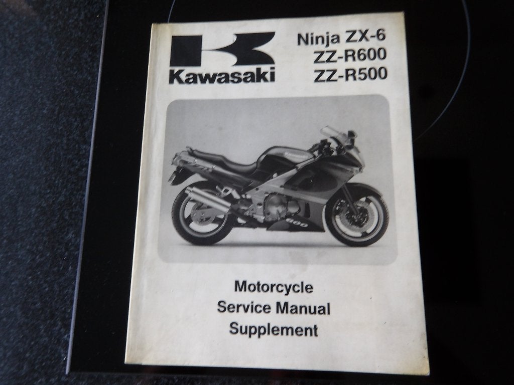 Kawasaki Ninja ZX-6 / ZZ-R600 / ZZ-R500  Manual Supplement, Motoren, Handleidingen en Instructieboekjes, Ophalen of Verzenden