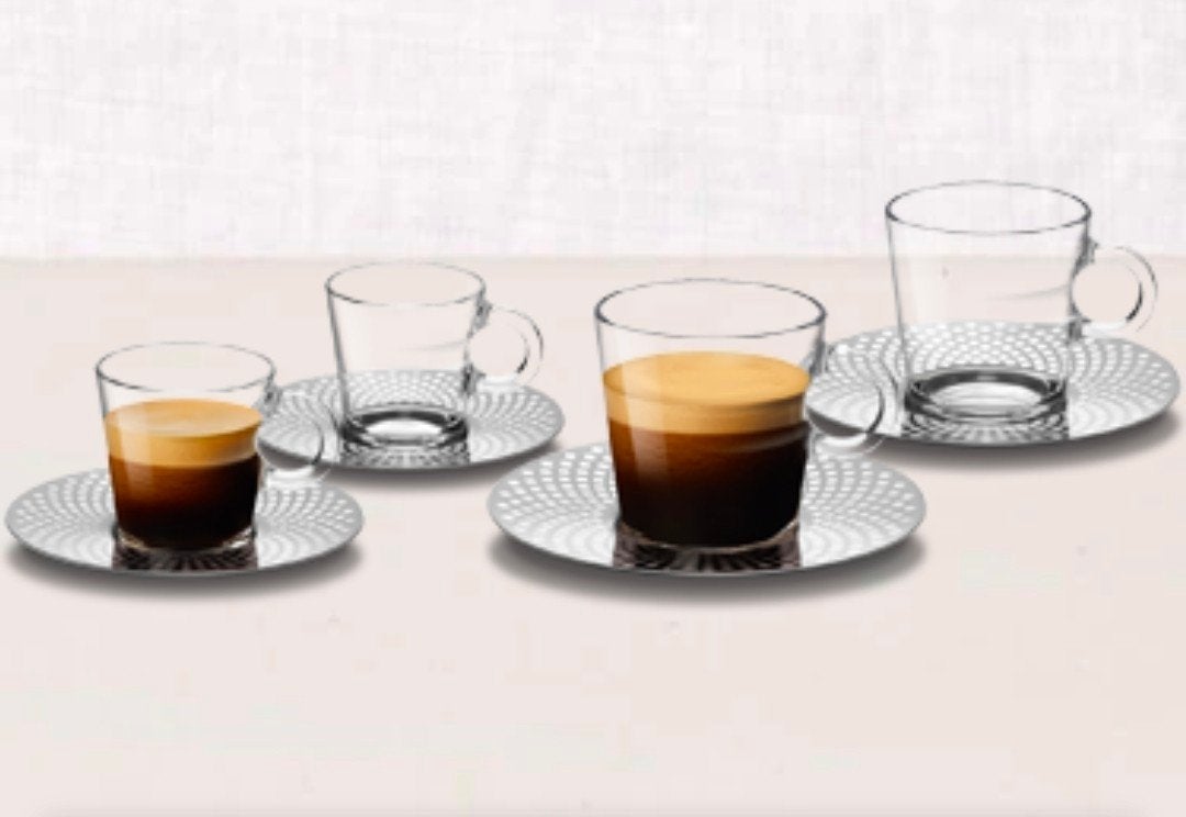 2 x Nespresso View Lungo & Espresso set - Nieuw in doos, Ophalen of Verzenden, Nieuw, Glas, Overige merken