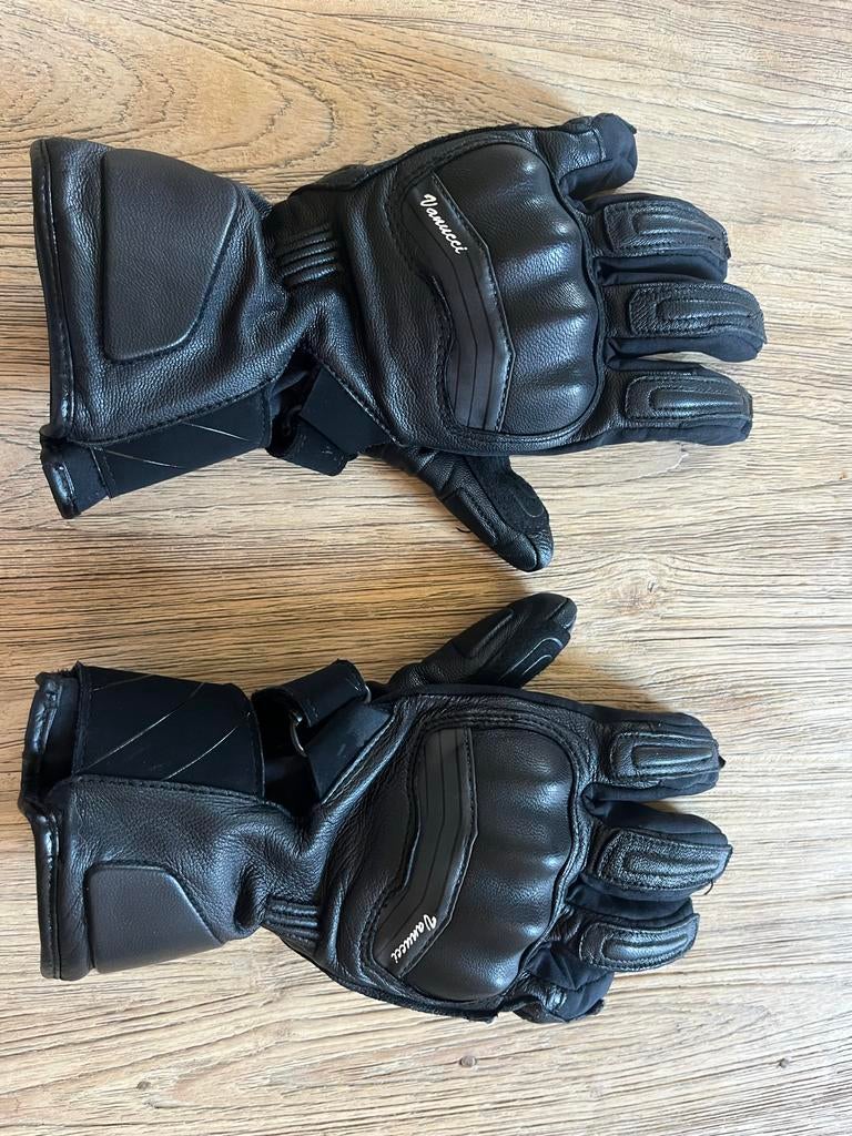 Vanucci motorhandschoenen - Zwart, leer, Ophalen of Verzenden, Tweedehands, Handschoenen