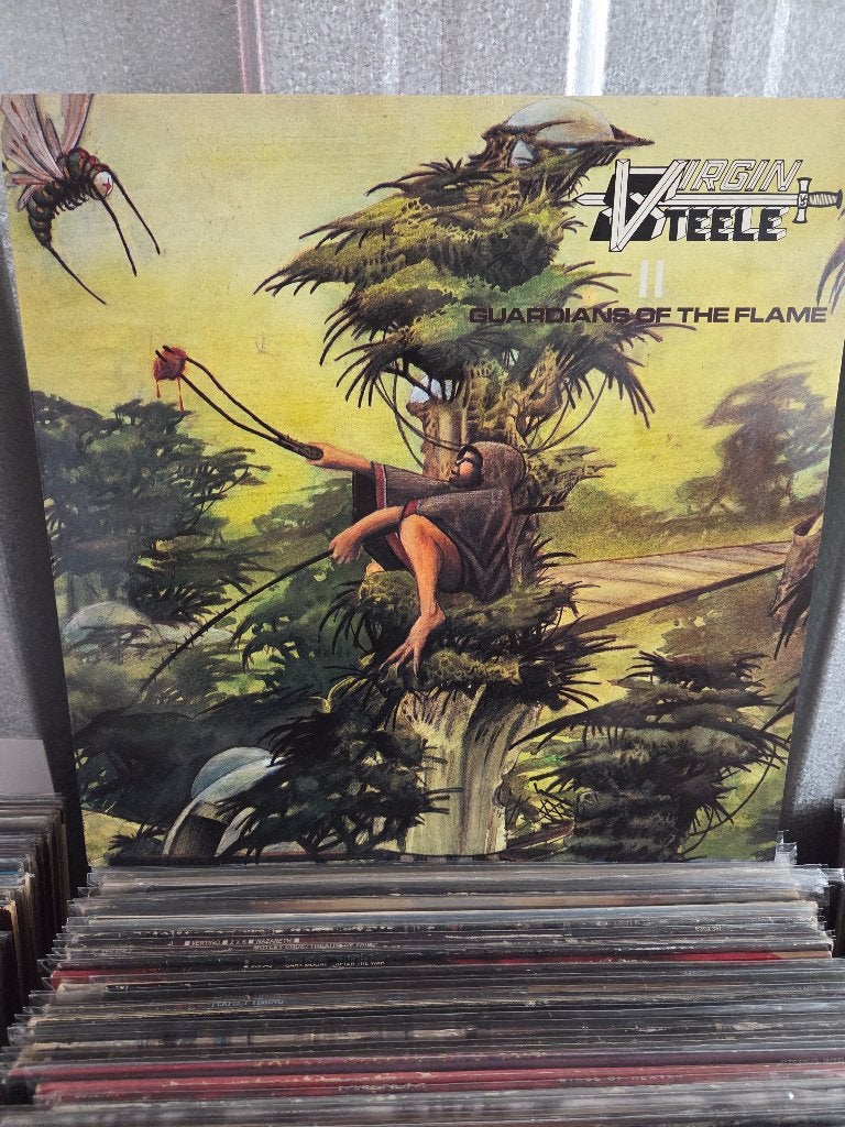 Hardrock/Metal lp VIRGIN STEELE: GUARDIANS OF THE FLAME, Originele persing, Ophalen of Verzenden, Gebruikt, 12 inch