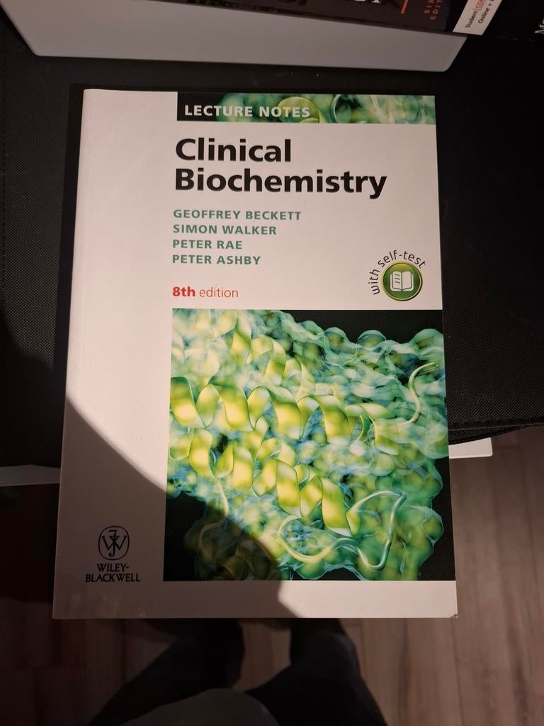 Clinical Biochemistry - 8th Edition - Lecture Notes, Zo goed als nieuw, Geoffrey Beckett, Simon Walker, Peter Rae, Peter Ashby