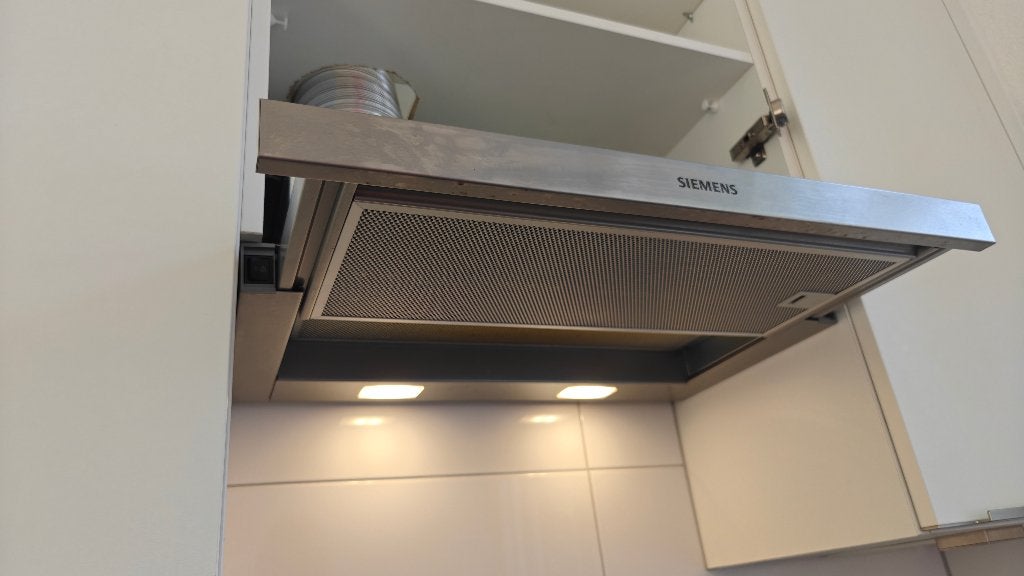 Nieuwe Siemens afzuigkap, Ophalen, Zo goed als nieuw, Inbouw, 200 tot 400 m³ per uur