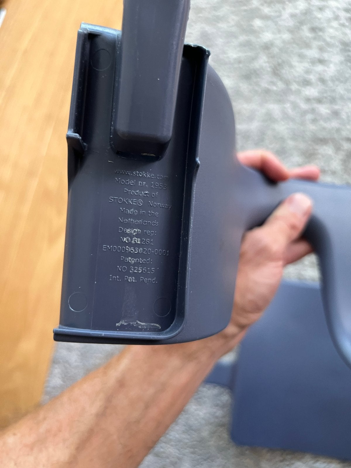 Stokke Tripp Trapp zitje en rugleuning (V2), Ophalen, Zo goed als nieuw, Meegroeistoel, Aanschuifbaar
