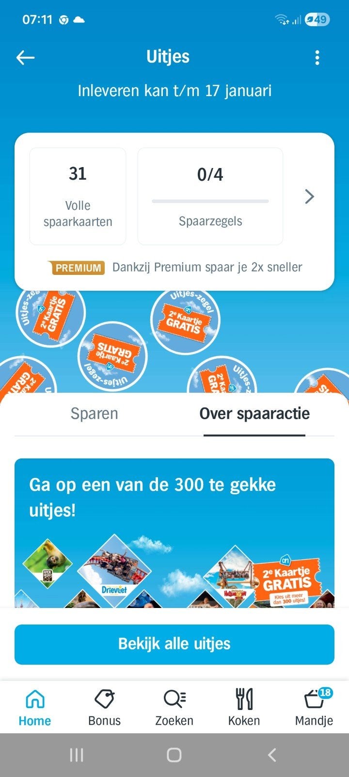 uitjes zegels AH, Ophalen, Zegels, Bonnen of Punten