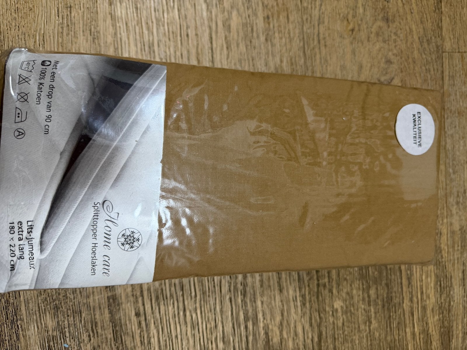 Nieuw Home Care Splitttopper Hoeslaken Lits-jumeaux Taupe, Bruin, Lits-jumeaux, Hoeslaken of Sloop, Katoen