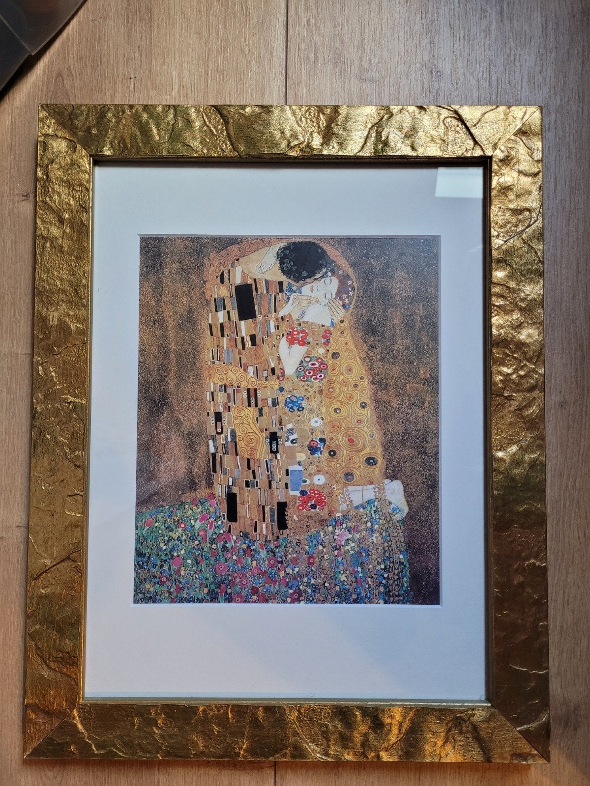 Gustav Klimt - De Kus, Antiek en Kunst, Ophalen, Portret of Personen, Achter glas, Klassiek