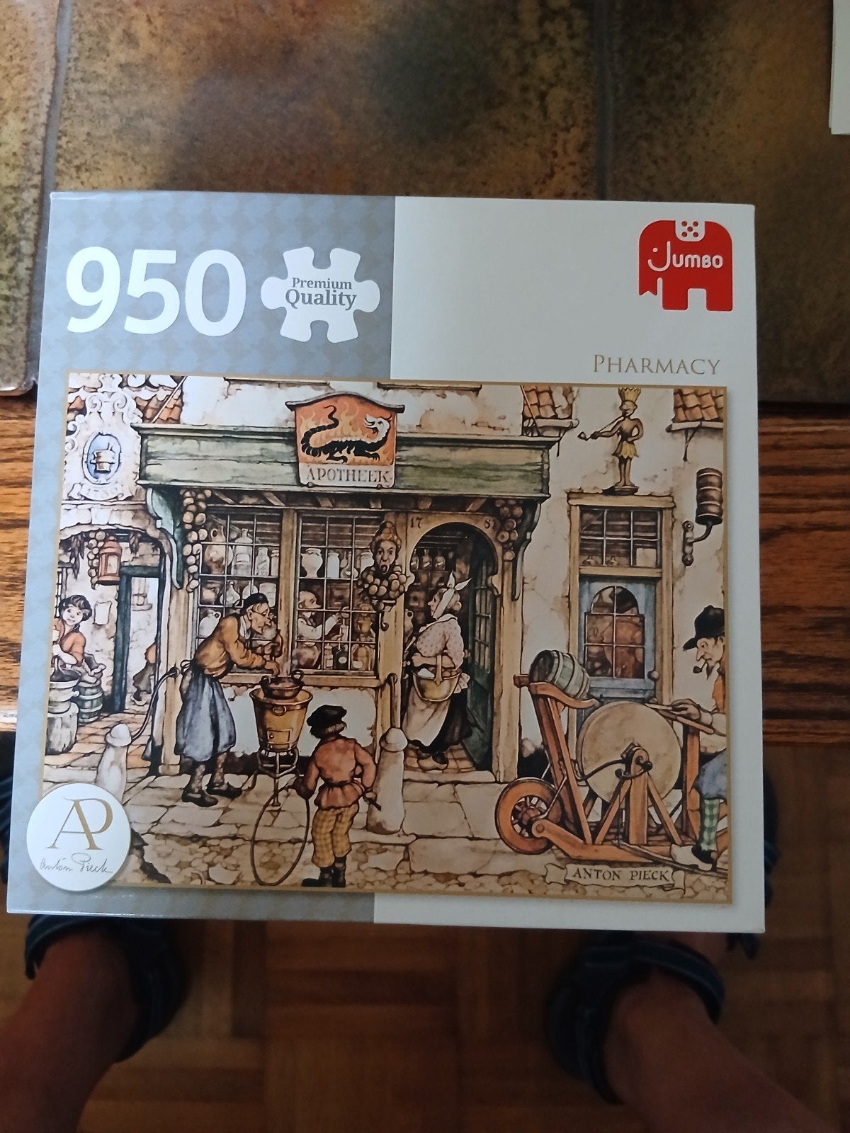 Puzzel Jumbo Anton Pieck Pharmacy legpuzzel 950 stukjes, Hobby en Vrije tijd, Denksport en Puzzels, Ophalen of Verzenden, 500 t/m 1500 stukjes
