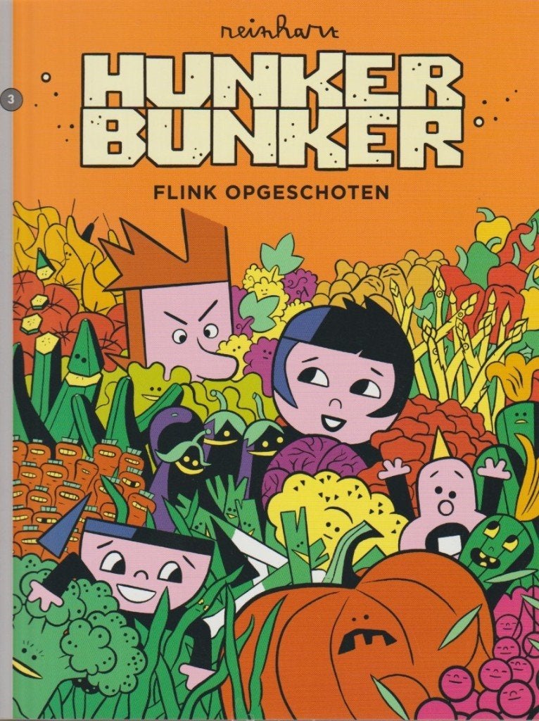 Hunker Bunker 3 Flink opgeschoten, Boeken, Eén stripboek, Ophalen of Verzenden, Zo goed als nieuw