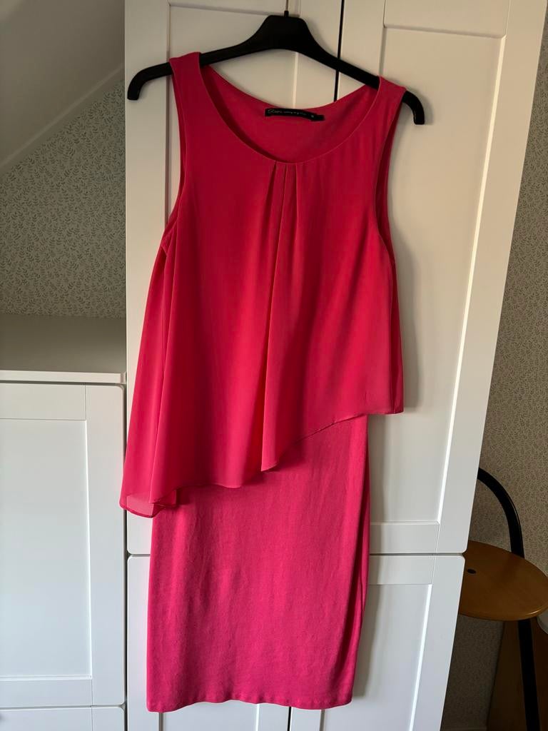 Chique roze zomerjurkje van Steps, maat M, Zo goed als nieuw, Knielengte, Roze, Ophalen