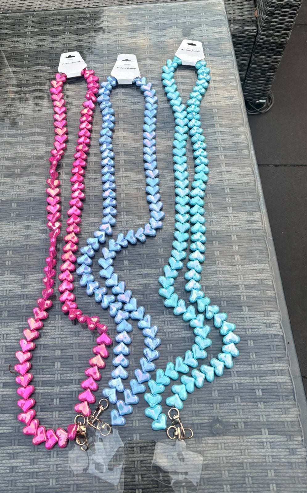 Telefoonkoord hartje telefoonketting, Ophalen, Nieuw