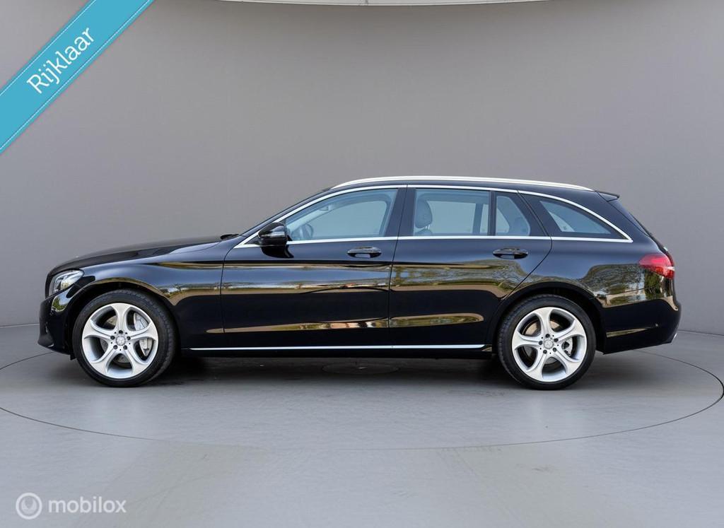 Mercedes C-klasse Estate C350 e Panno Carplay Luchtvering Ac, Auto's, Automaat, Achterwielaandrijving, Gebruikt, Leder en Stof