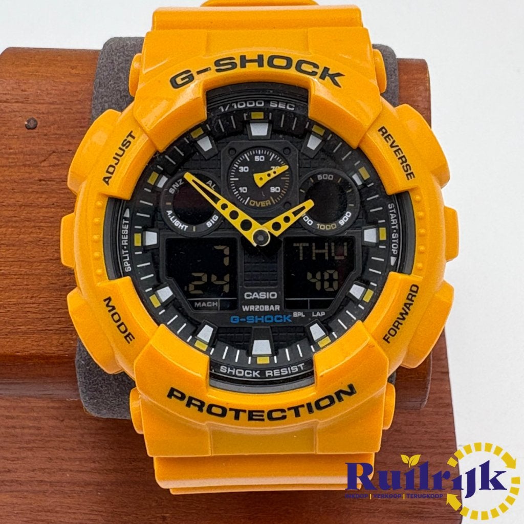 G-Shock GA-100A-9AER oranje - Nette staat, G-shock, Zo goed als nieuw, Support@gshock.com, 529 5th Ave
New York, NY 10017
USA