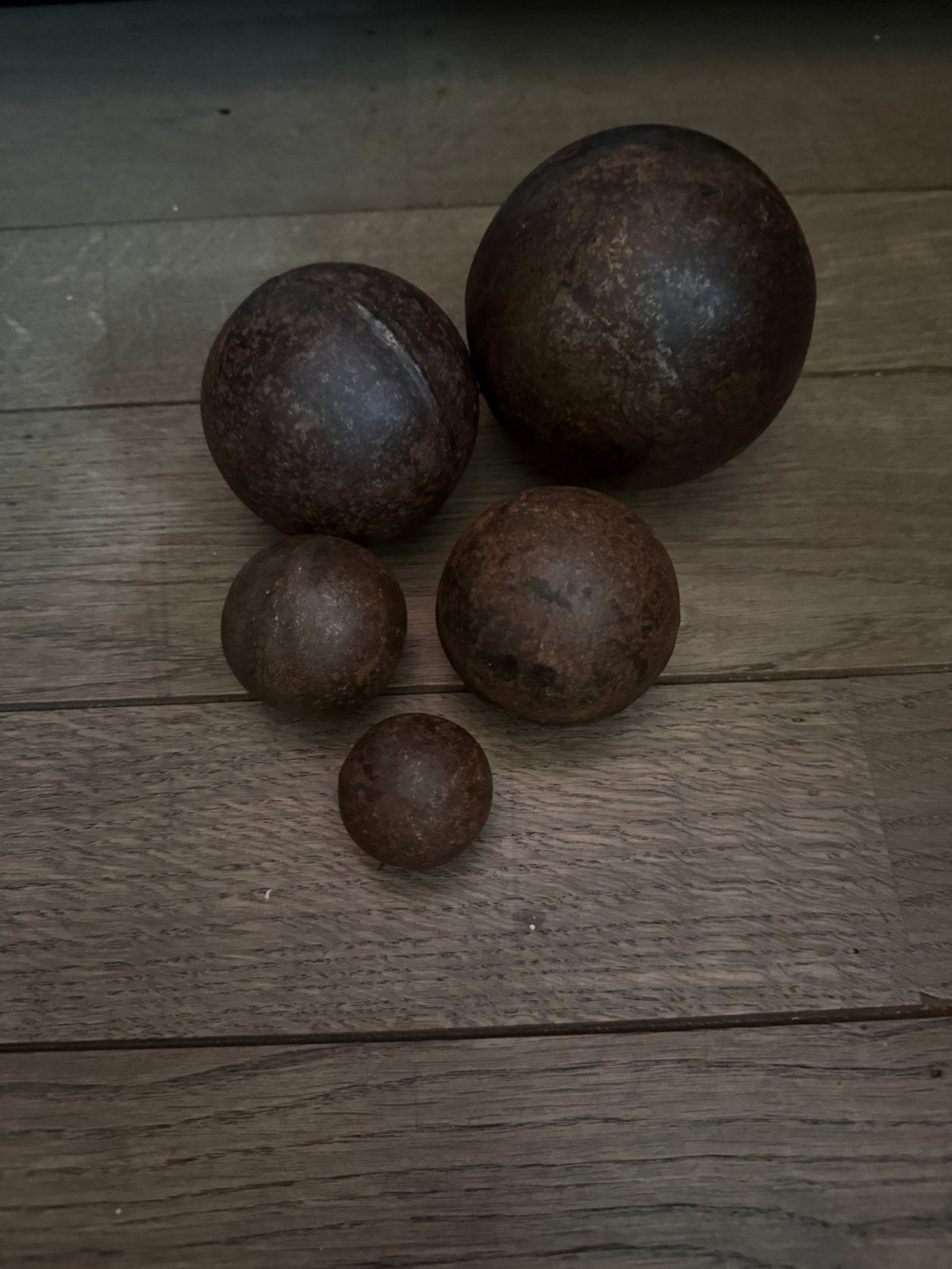 Metaal -achtige deco ballen hoffz, aura peeperkorn inr, Ophalen of Verzenden, Zo goed als nieuw